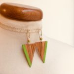 Bijou bois triangle créateur bijou "