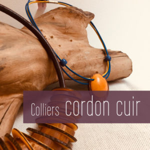 Colliers cordons cuir