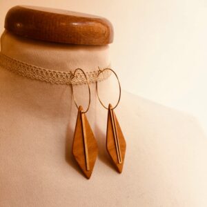 creole dorée grand losange batonnet differents rootsabaga Bijoux naturels lyon