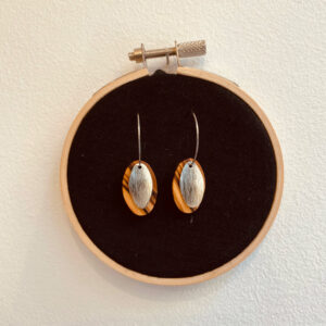 creole bois argent bean texture Bijoux Naturels Rootsabaga